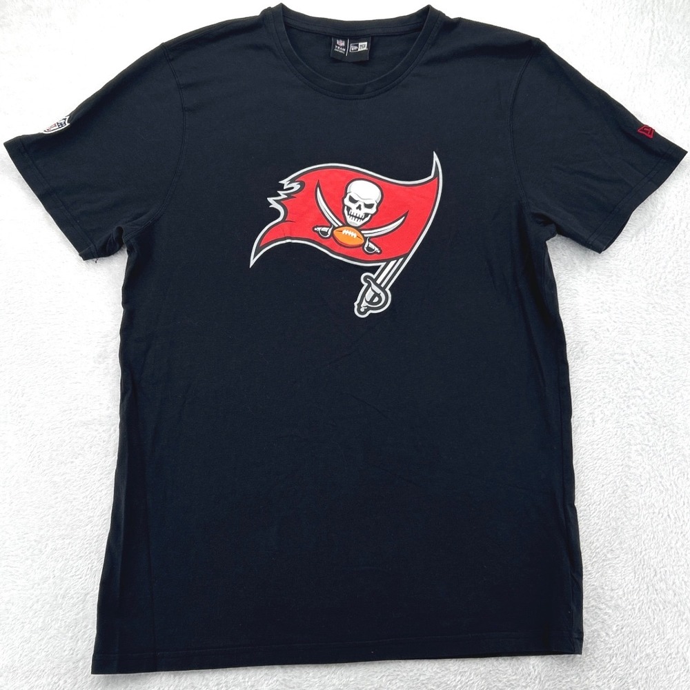 Tampa Bay Buccaneers NFL New Era Mens T-Shirt Med Black Team Apparel Logo Tee
